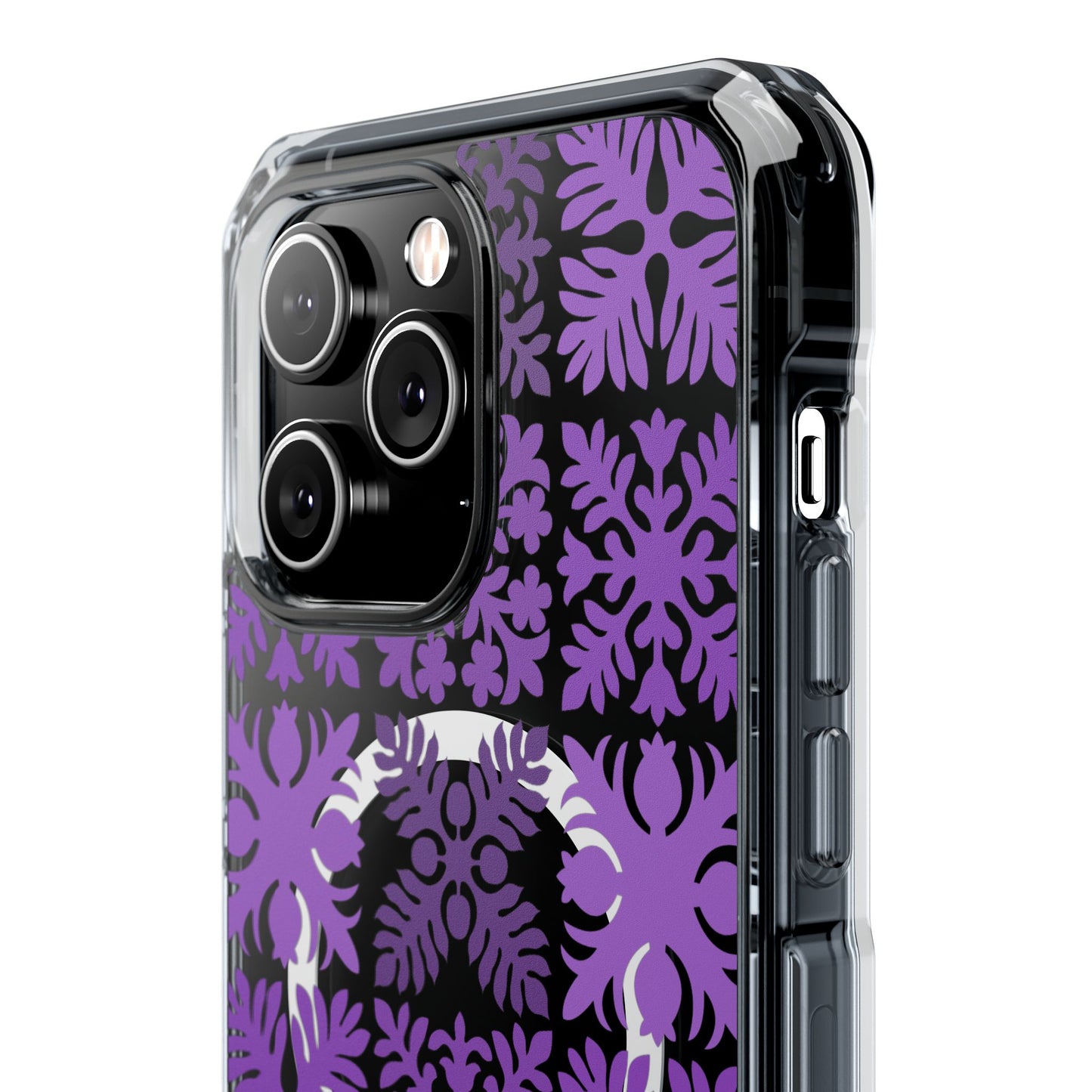 Clear Purple Hawaiian Quilt MagSafe