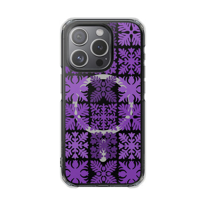 Clear Purple Hawaiian Quilt MagSafe