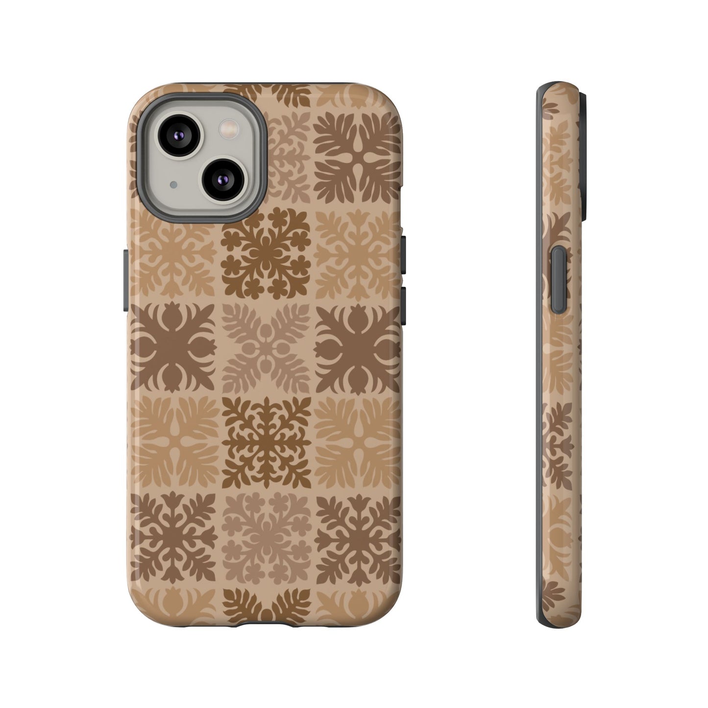 Light Brown Hawaiian Quilt Standard