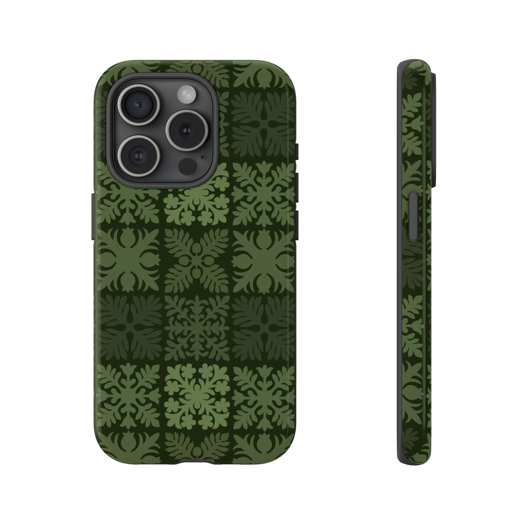 Green Hawaiian Quilt Standard