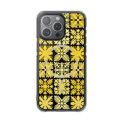 Clear Yellow Hawaiian Quilt MagSafe