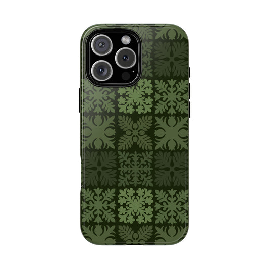 Green Hawaiian Quilt Standard