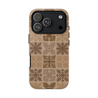 Light Brown Hawaiian Quilt Standard