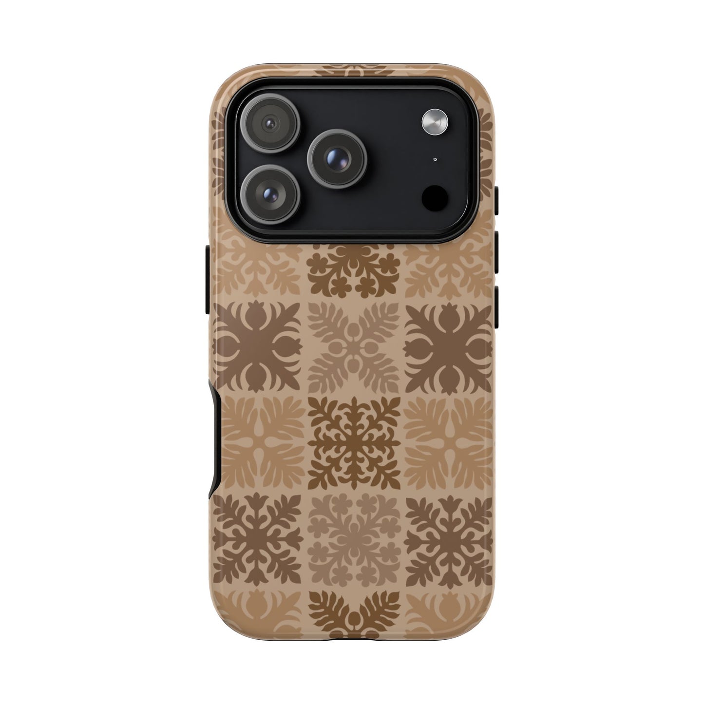 Light Brown Hawaiian Quilt Standard