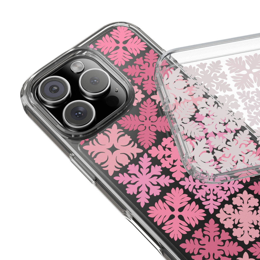 Clear Pink Hawaiian Quilt Standard