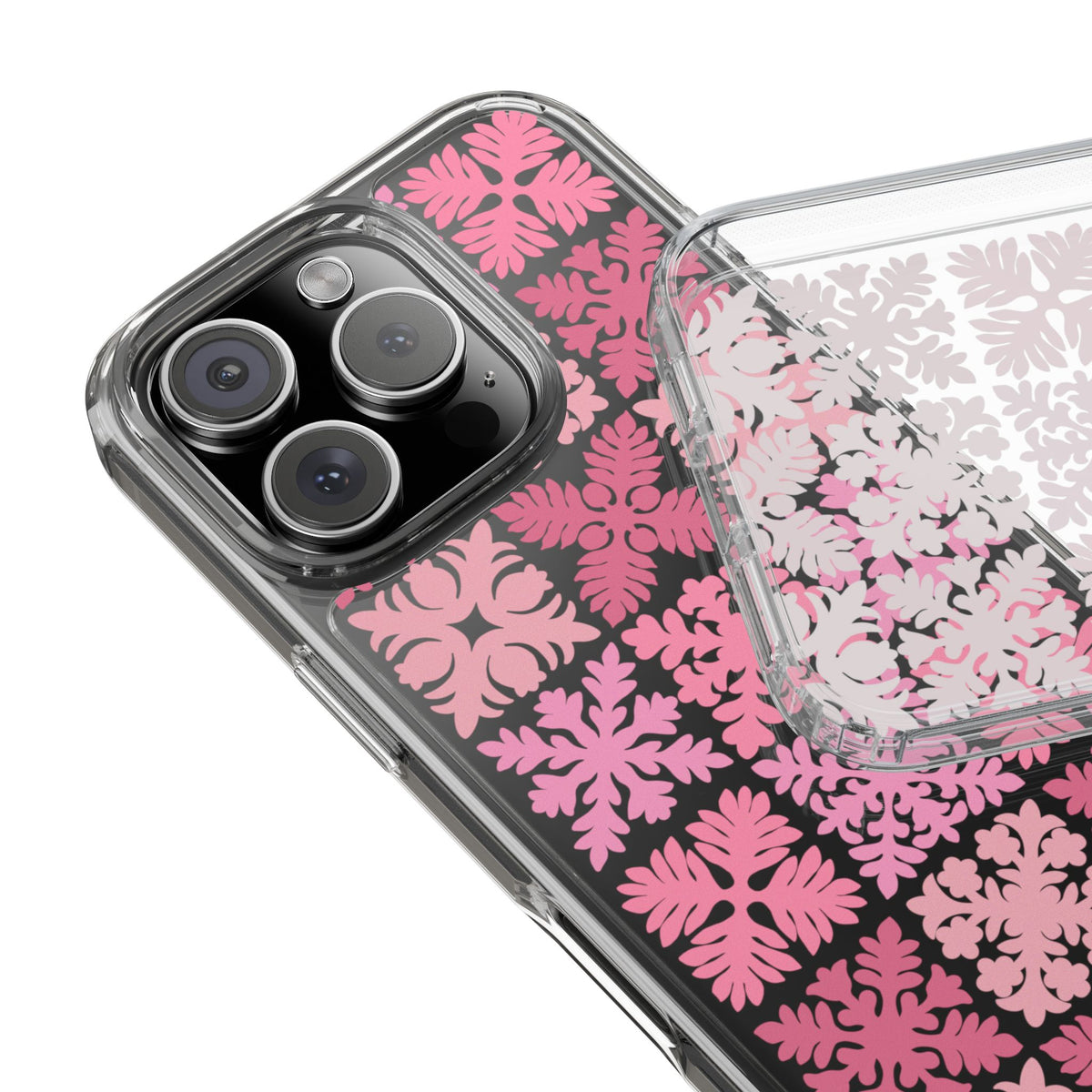 Clear Pink Hawaiian Quilt Standard