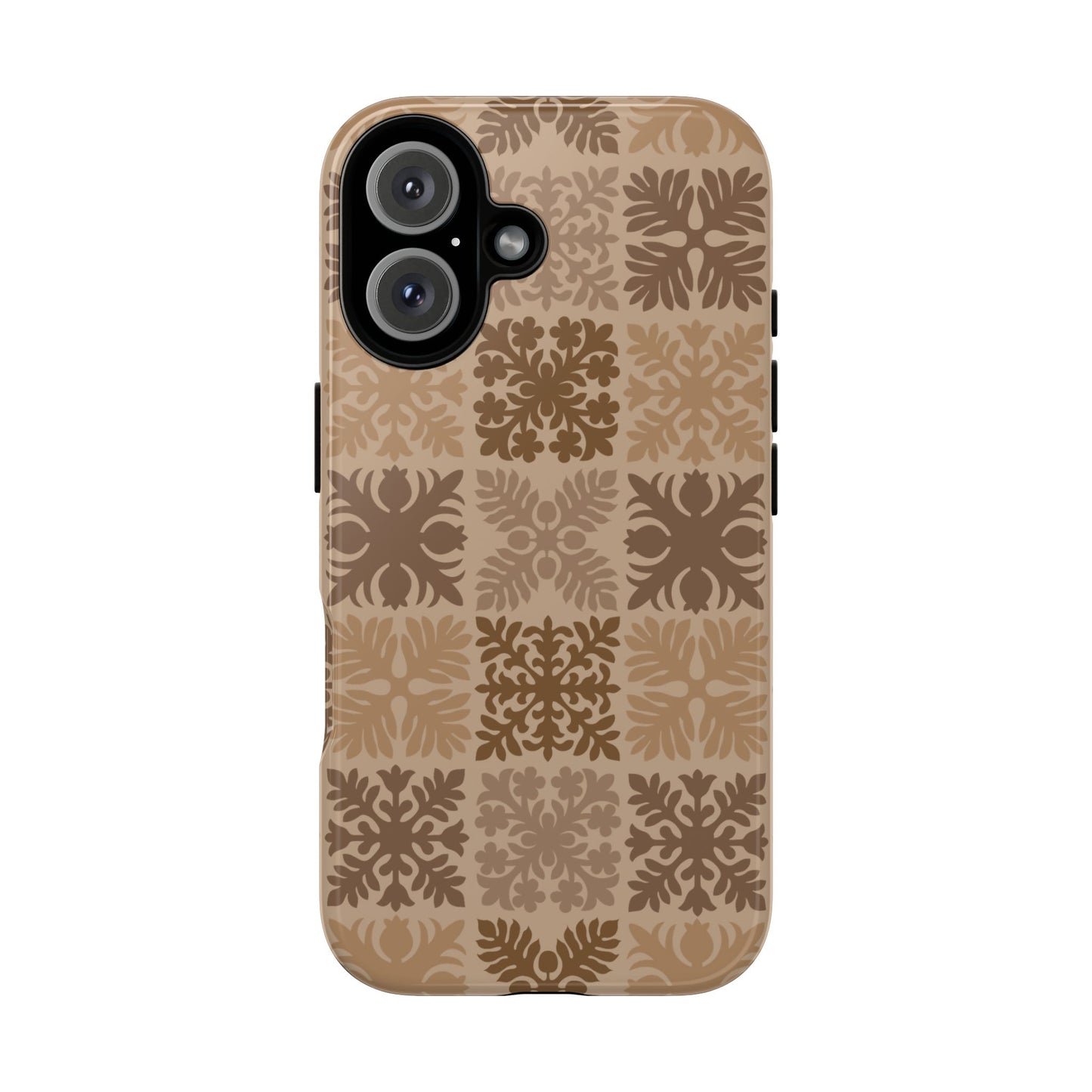 Light Brown Hawaiian Quilt Standard