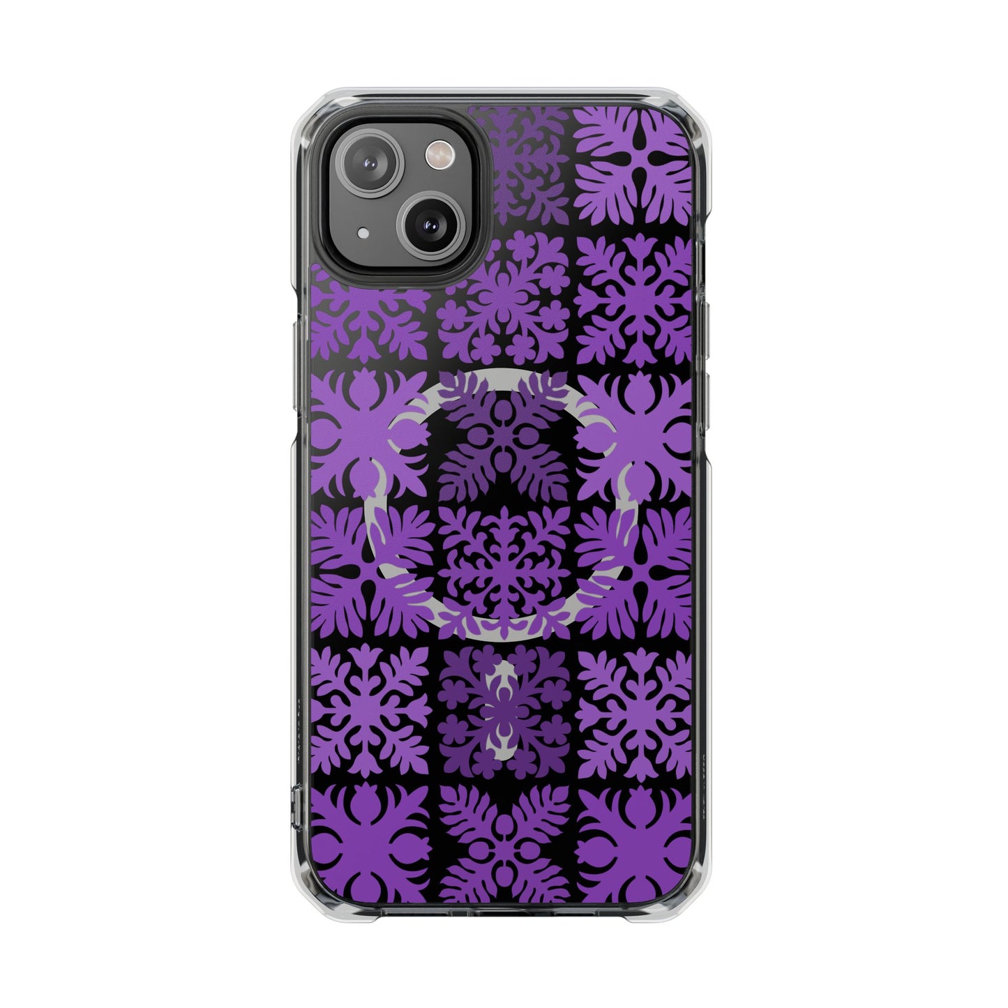 Clear Purple Hawaiian Quilt MagSafe