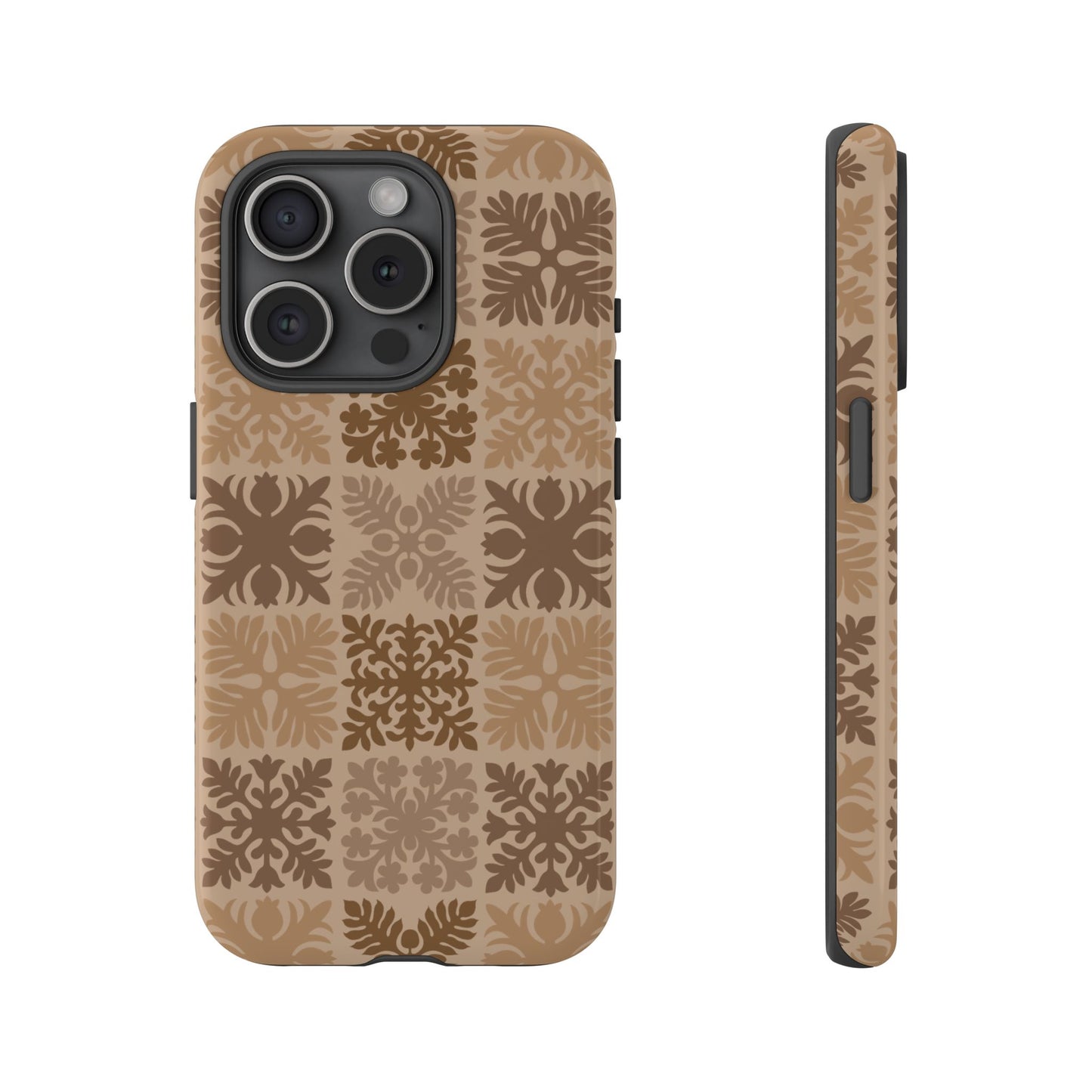 Light Brown Hawaiian Quilt Standard