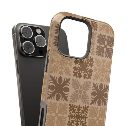 Light Brown Hawaiian Quilt MagSafe