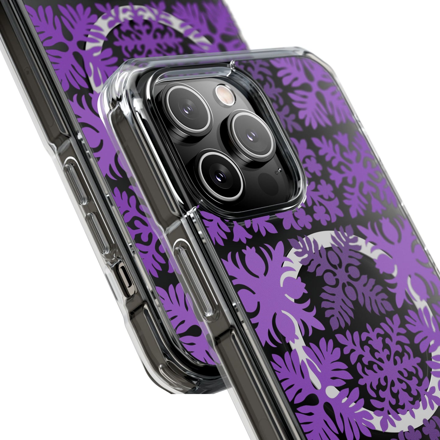 Clear Purple Hawaiian Quilt MagSafe