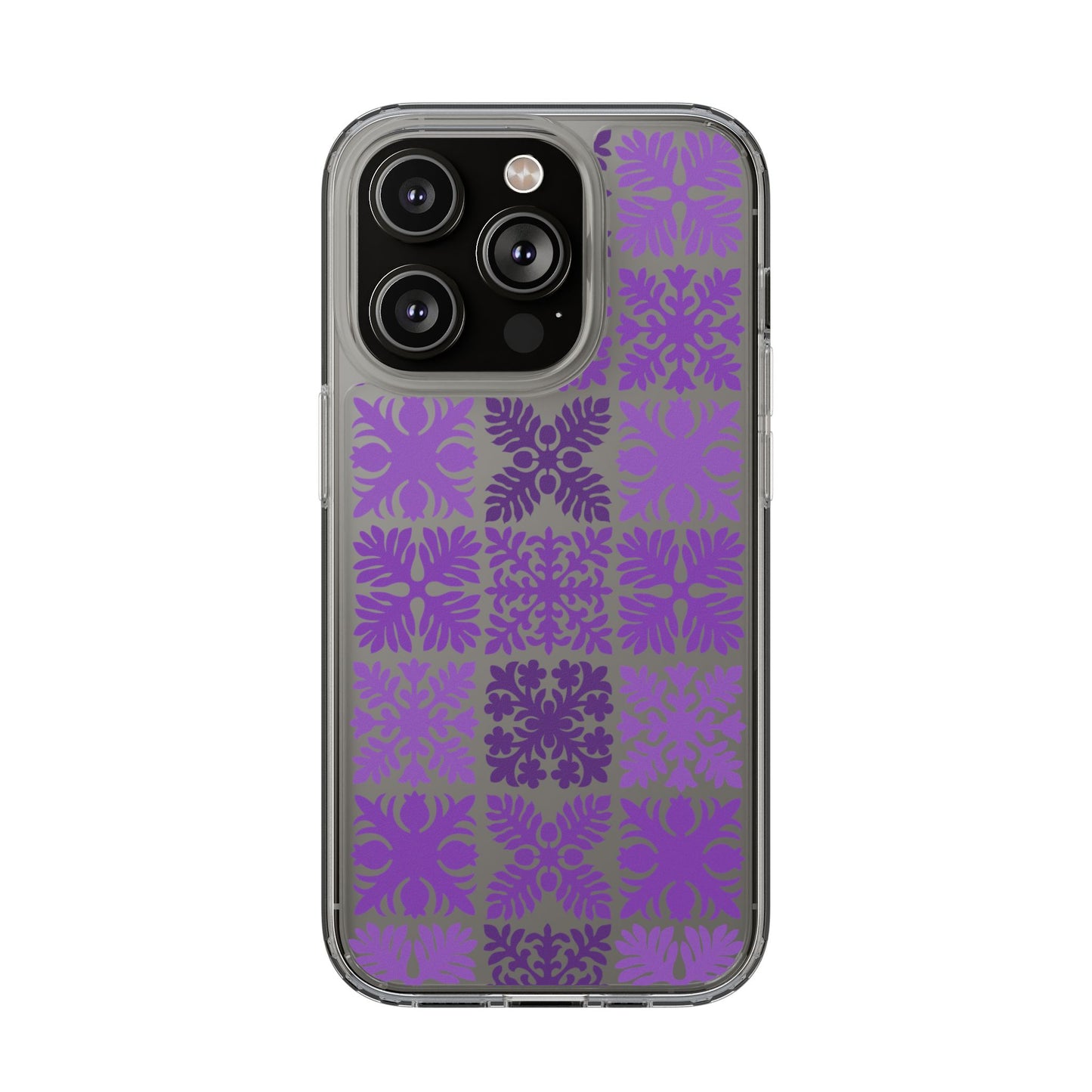 Clear Purple Hawaiian Quilt Standard