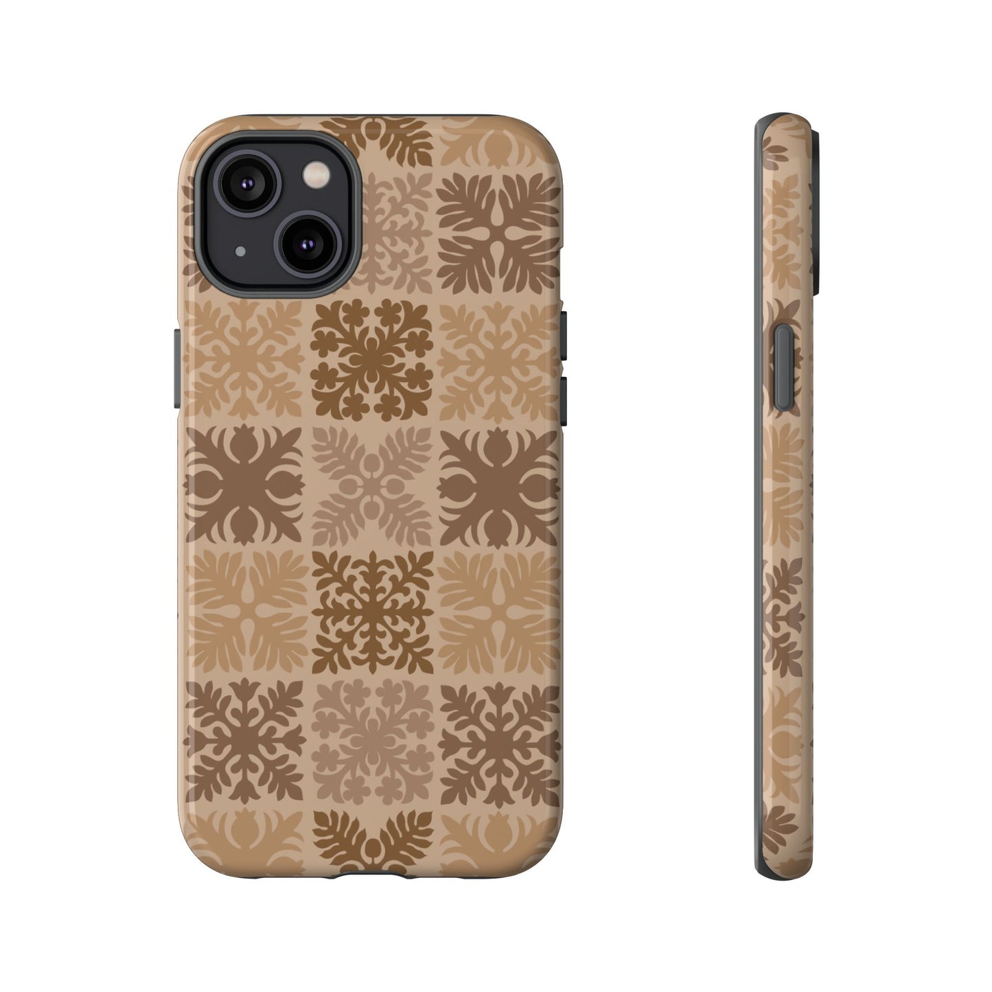 Light Brown Hawaiian Quilt Standard
