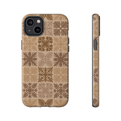 Light Brown Hawaiian Quilt Standard