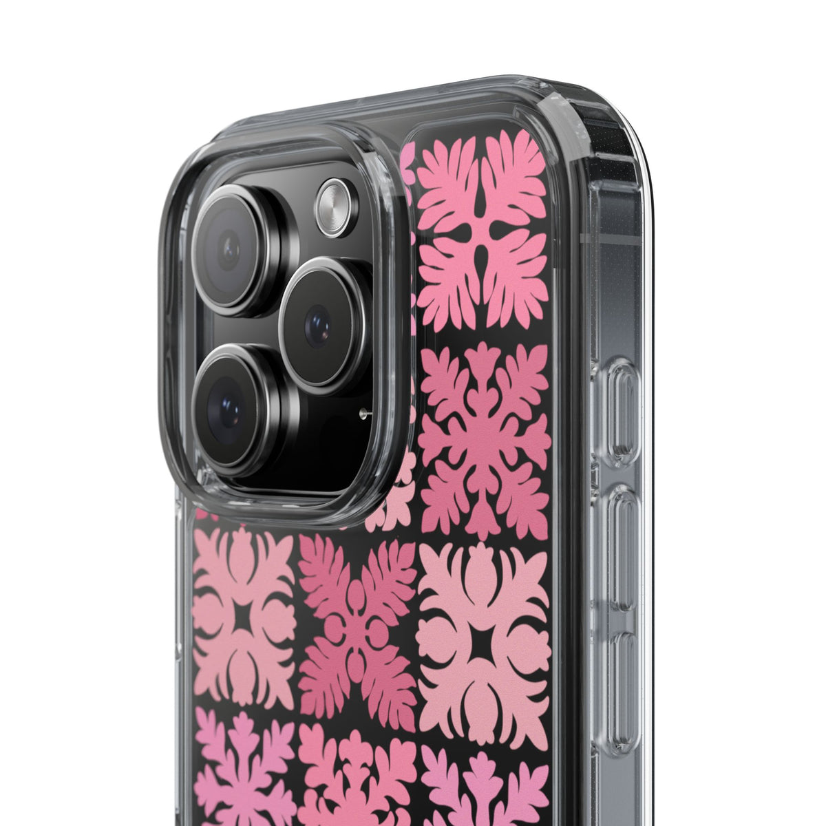 Clear Pink Hawaiian Quilt Standard