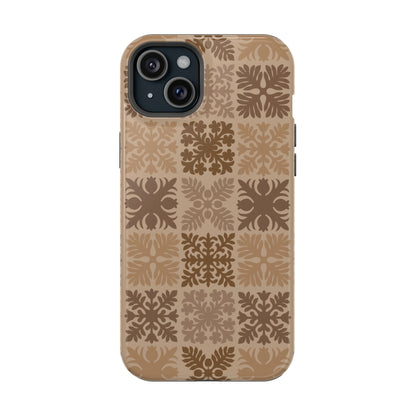 Light Brown Hawaiian Quilt MagSafe
