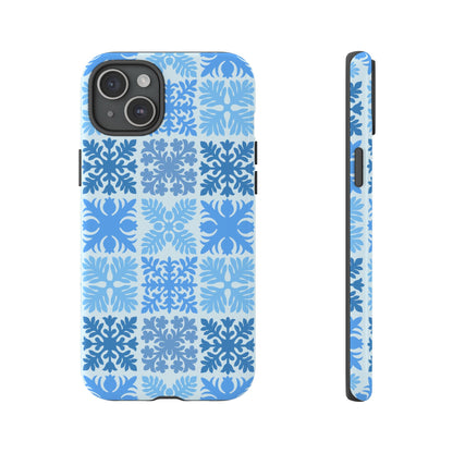 Light Blue Hawaiian Quilt Standard