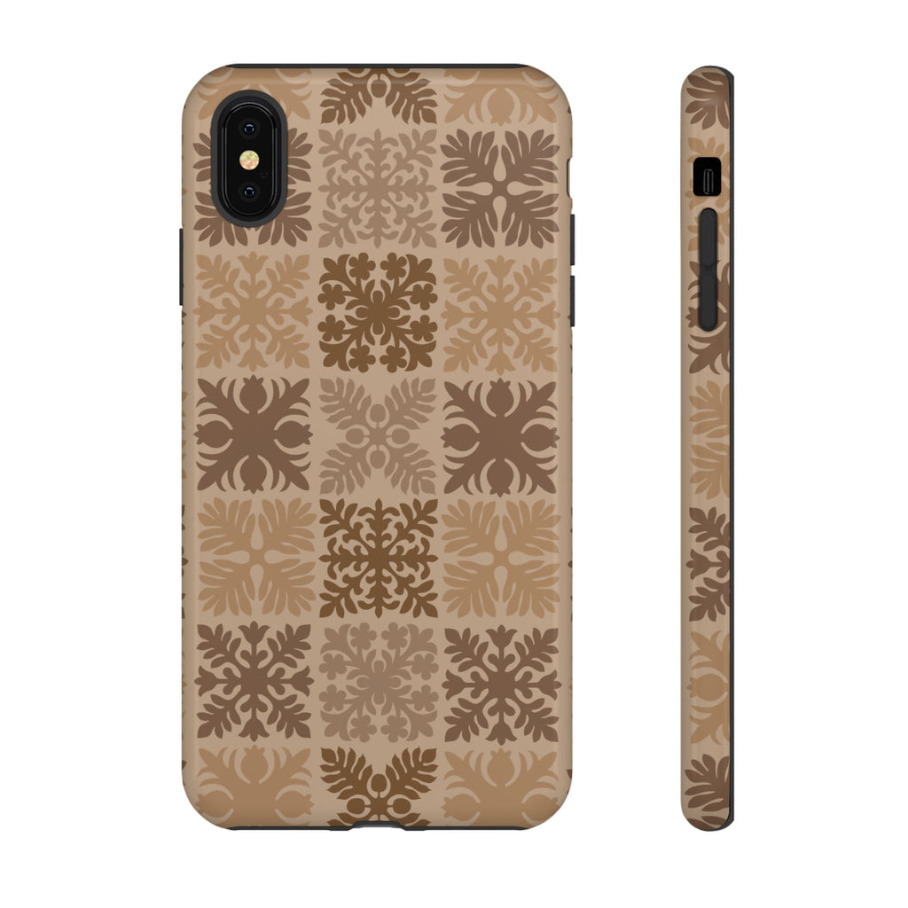 Light Brown Hawaiian Quilt Standard