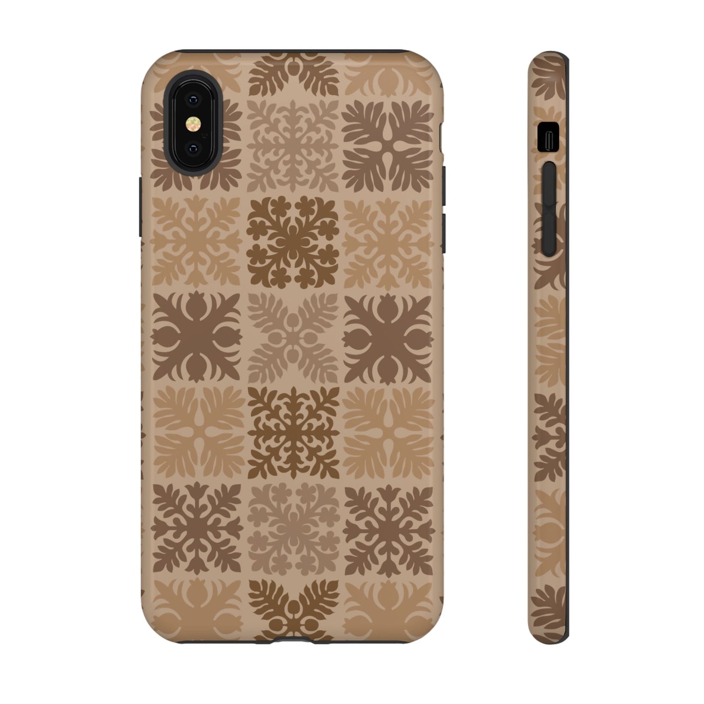 Light Brown Hawaiian Quilt Standard