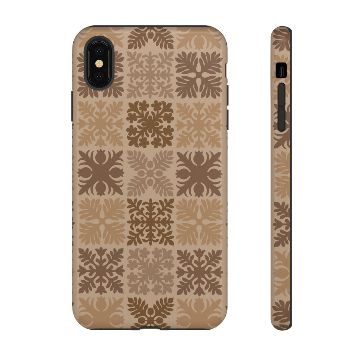 Light Brown Hawaiian Quilt Standard