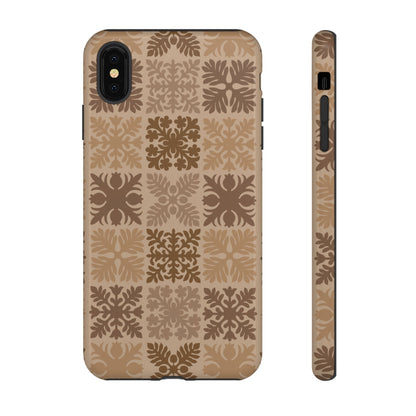 Light Brown Hawaiian Quilt Standard