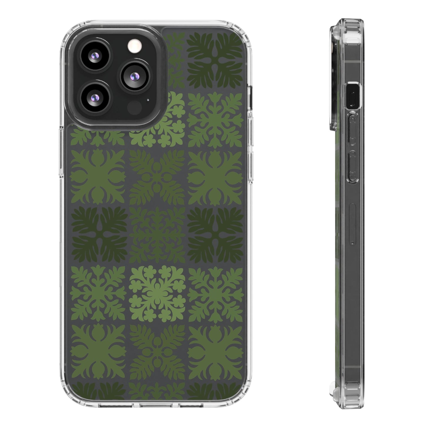 Clear Green Hawaiian Quilt Standard