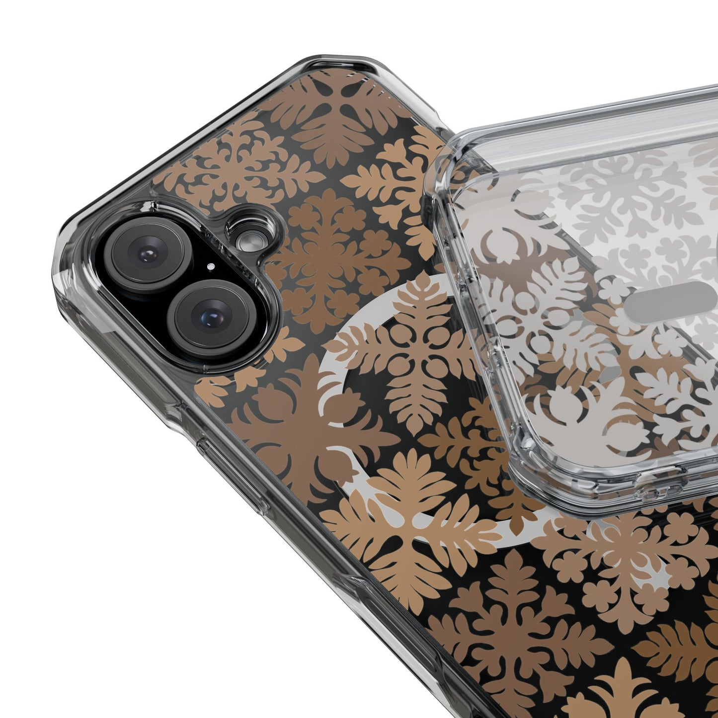 Clear Brown Hawaiian Quilt MagSafe