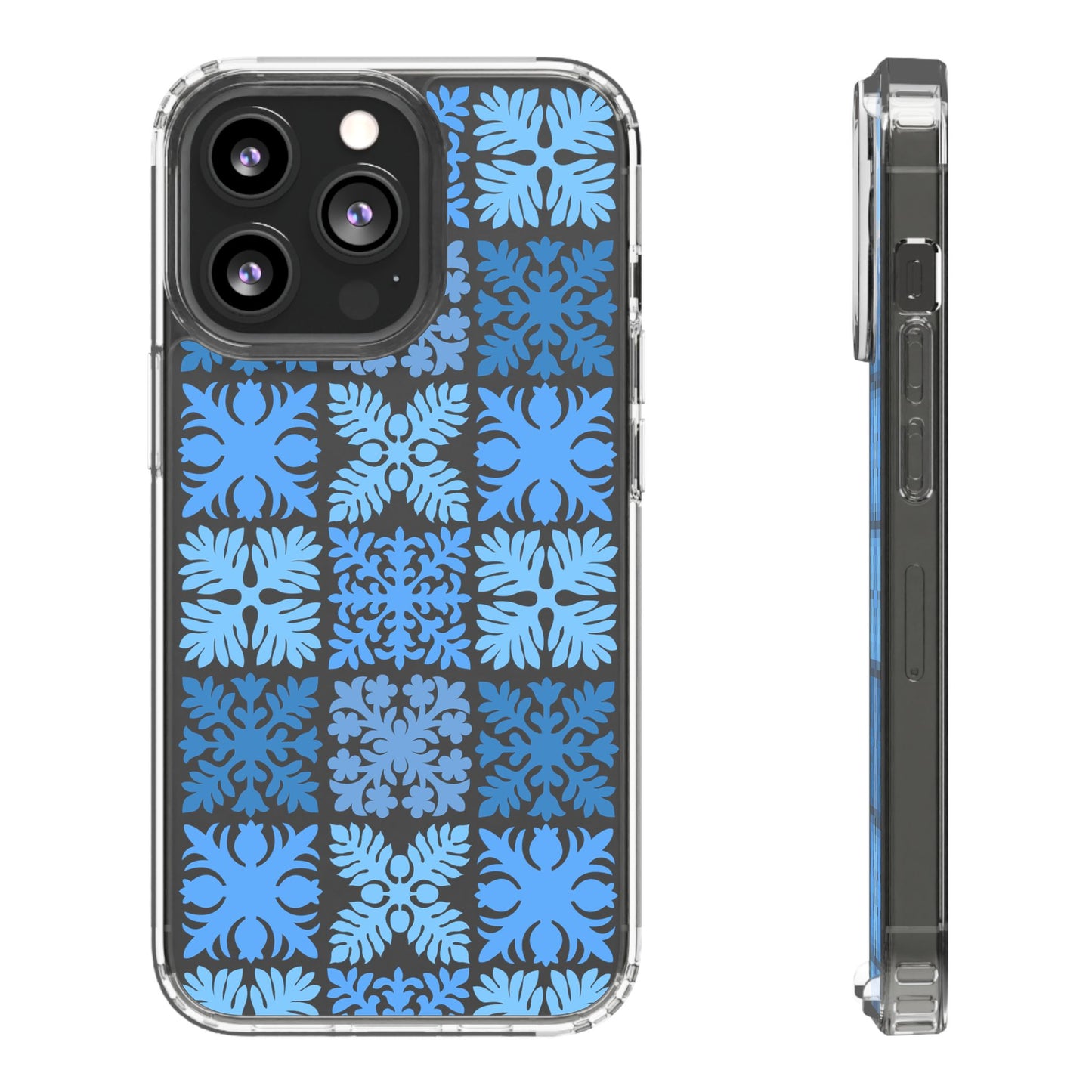 Clear Blue Hawaiian Quilt Standard