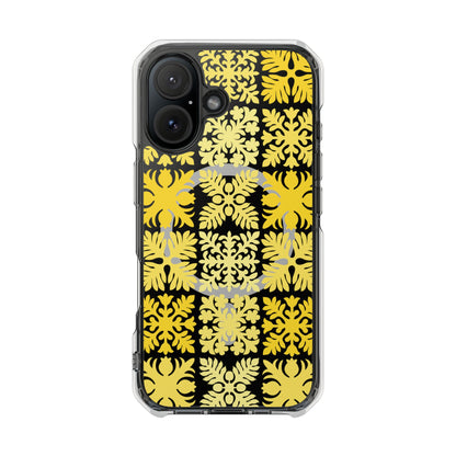 Clear Yellow Hawaiian Quilt MagSafe