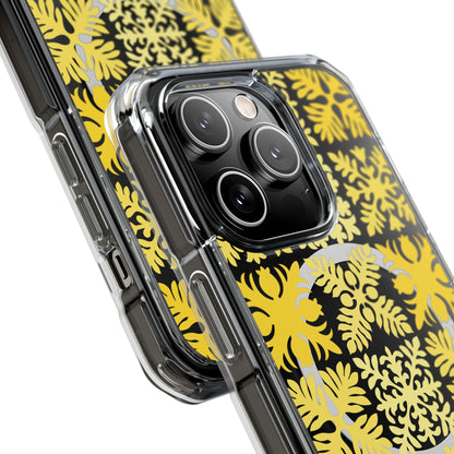 Clear Yellow Hawaiian Quilt MagSafe