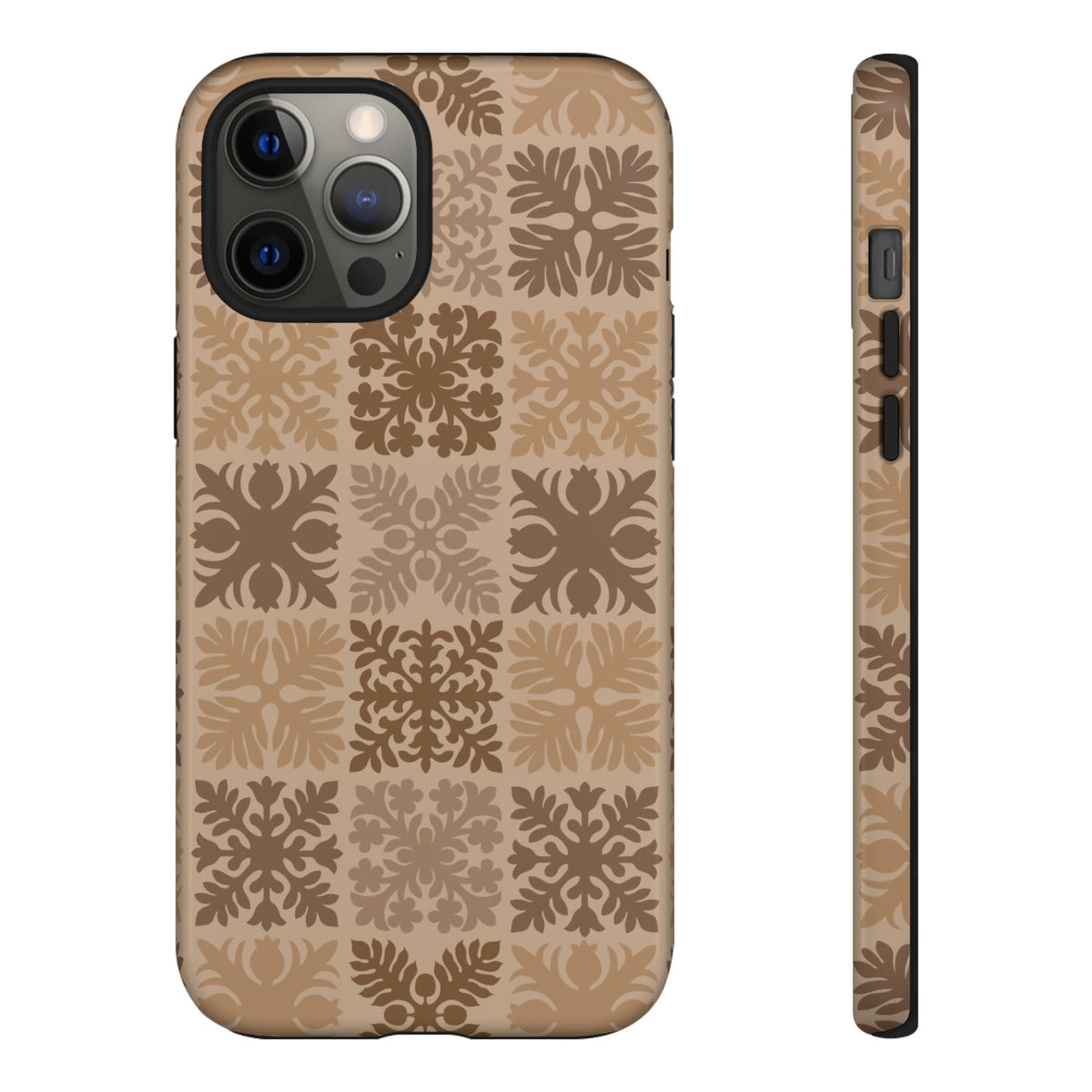 Light Brown Hawaiian Quilt Standard