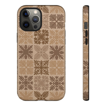 Light Brown Hawaiian Quilt Standard