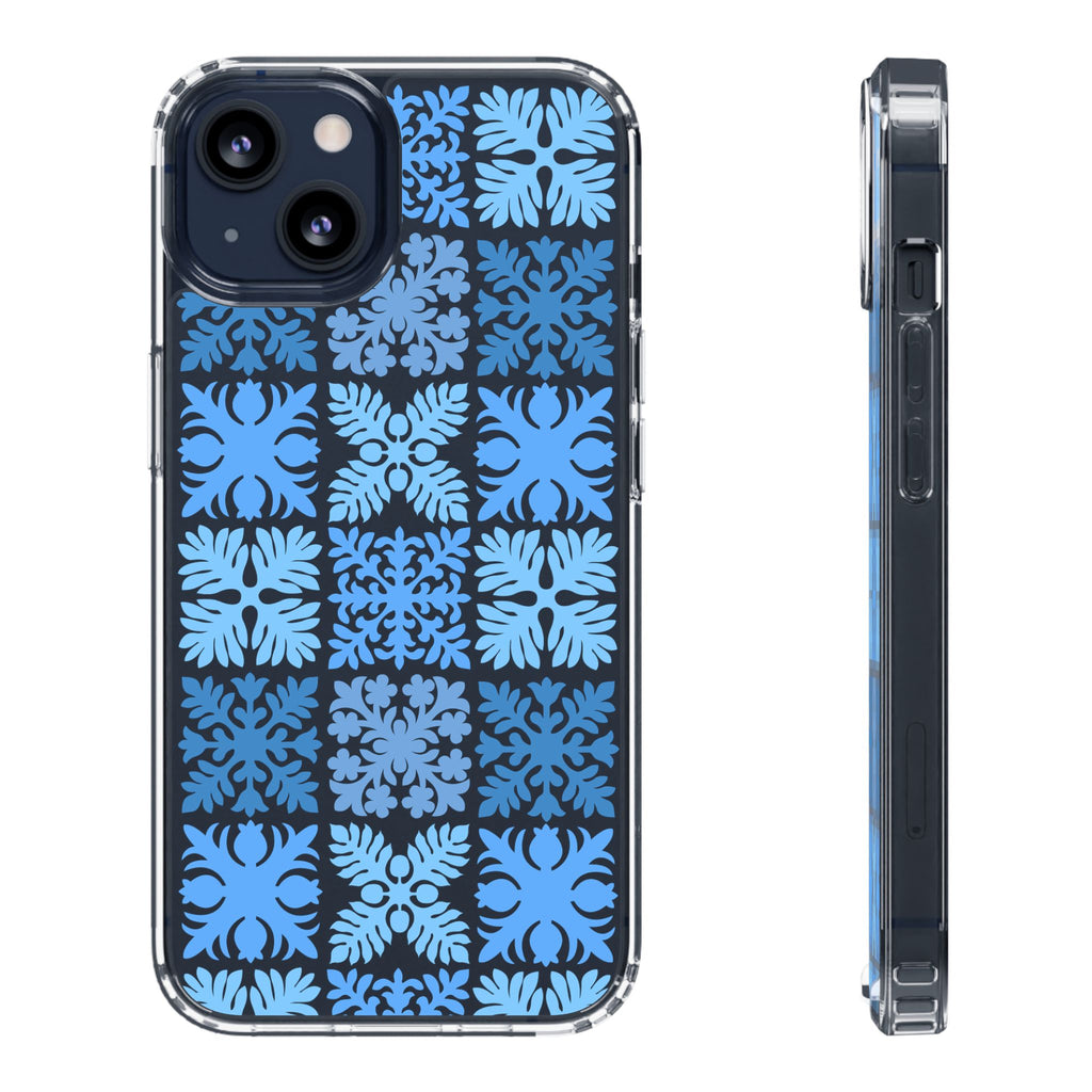 Clear Blue Hawaiian Quilt Standard