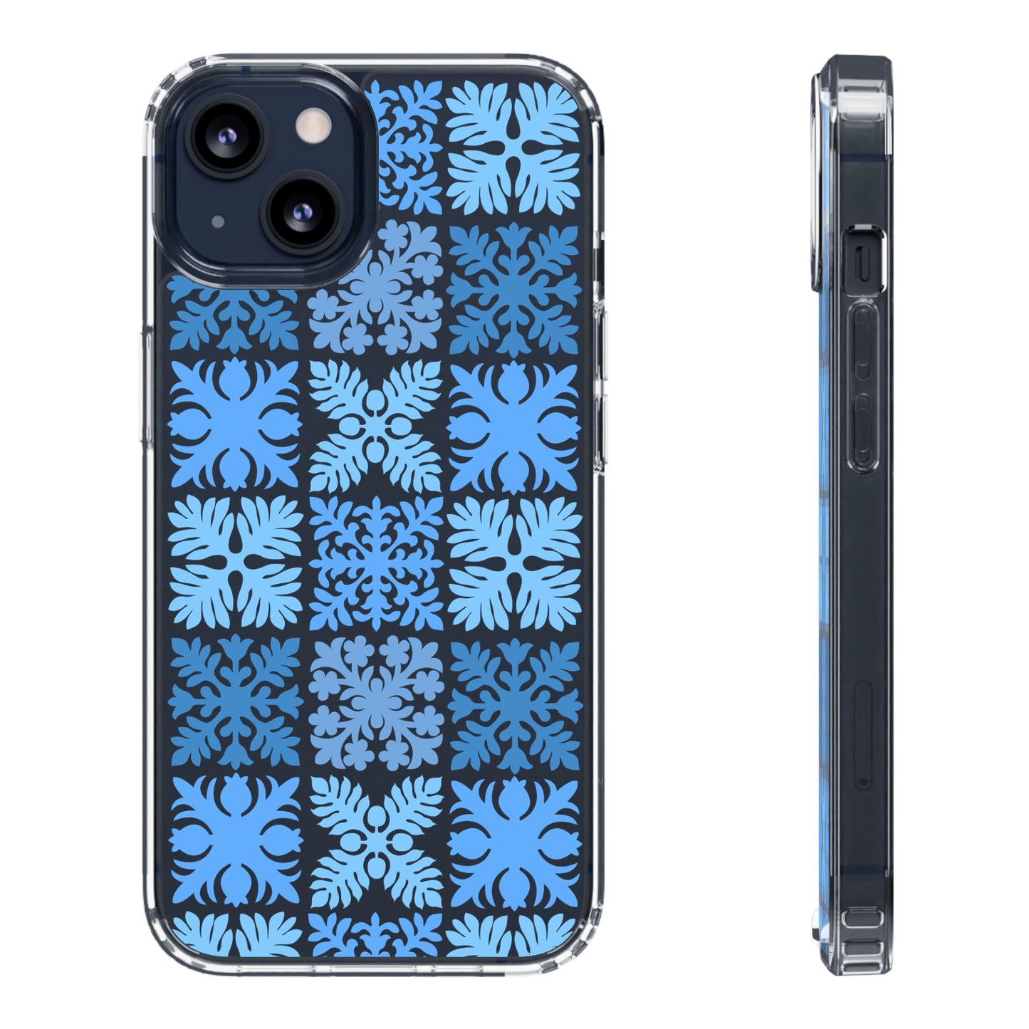 Clear Blue Hawaiian Quilt Standard