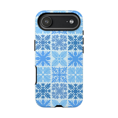 Light Blue Hawaiian Quilt Standard