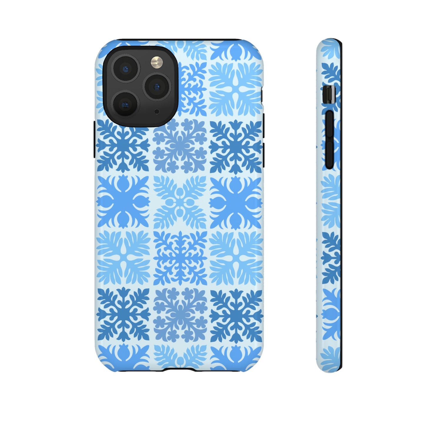 Light Blue Hawaiian Quilt Standard