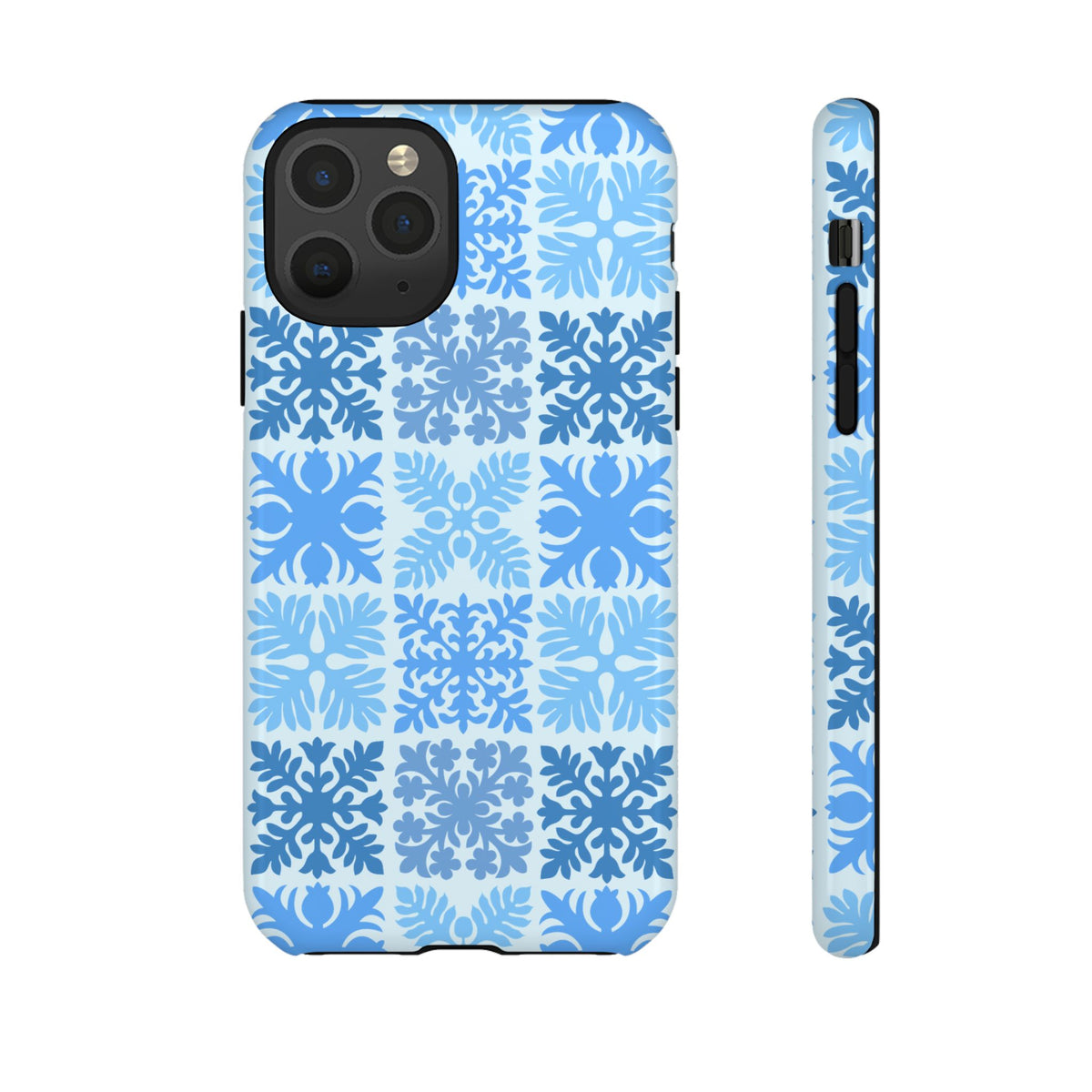 Light Blue Hawaiian Quilt Standard