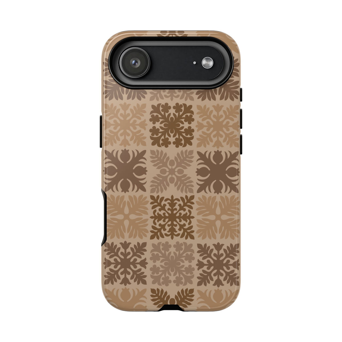 Light Brown Hawaiian Quilt Standard