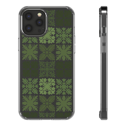 Clear Green Hawaiian Quilt Standard