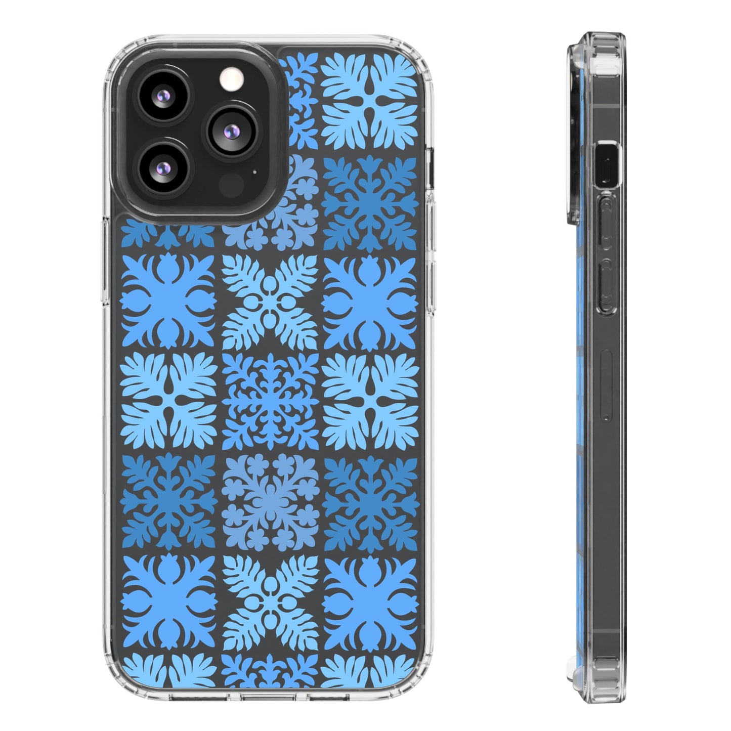 Clear Blue Hawaiian Quilt Standard