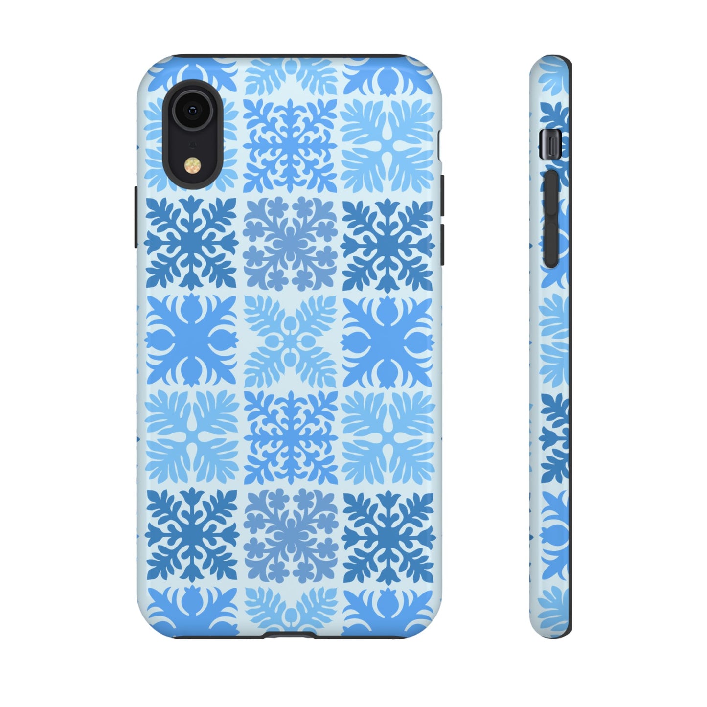 Light Blue Hawaiian Quilt Standard
