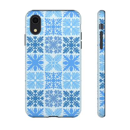 Light Blue Hawaiian Quilt Standard