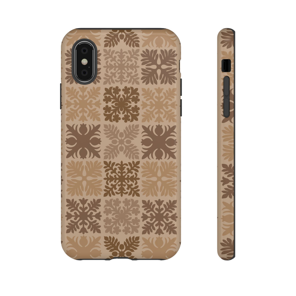 Light Brown Hawaiian Quilt Standard