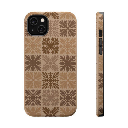 Light Brown Hawaiian Quilt MagSafe