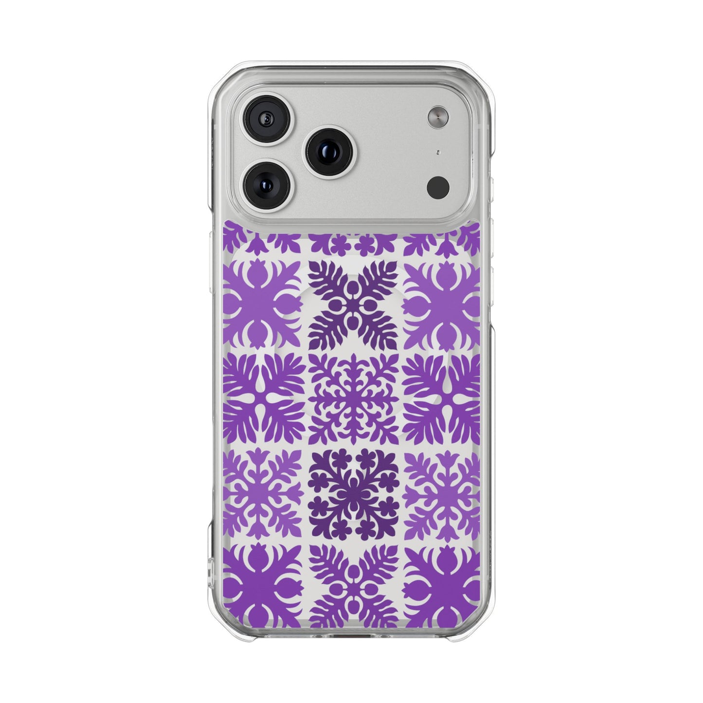 Clear Purple Hawaiian Quilt MagSafe