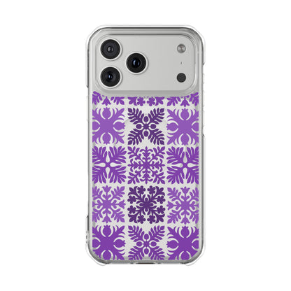 Clear Purple Hawaiian Quilt MagSafe