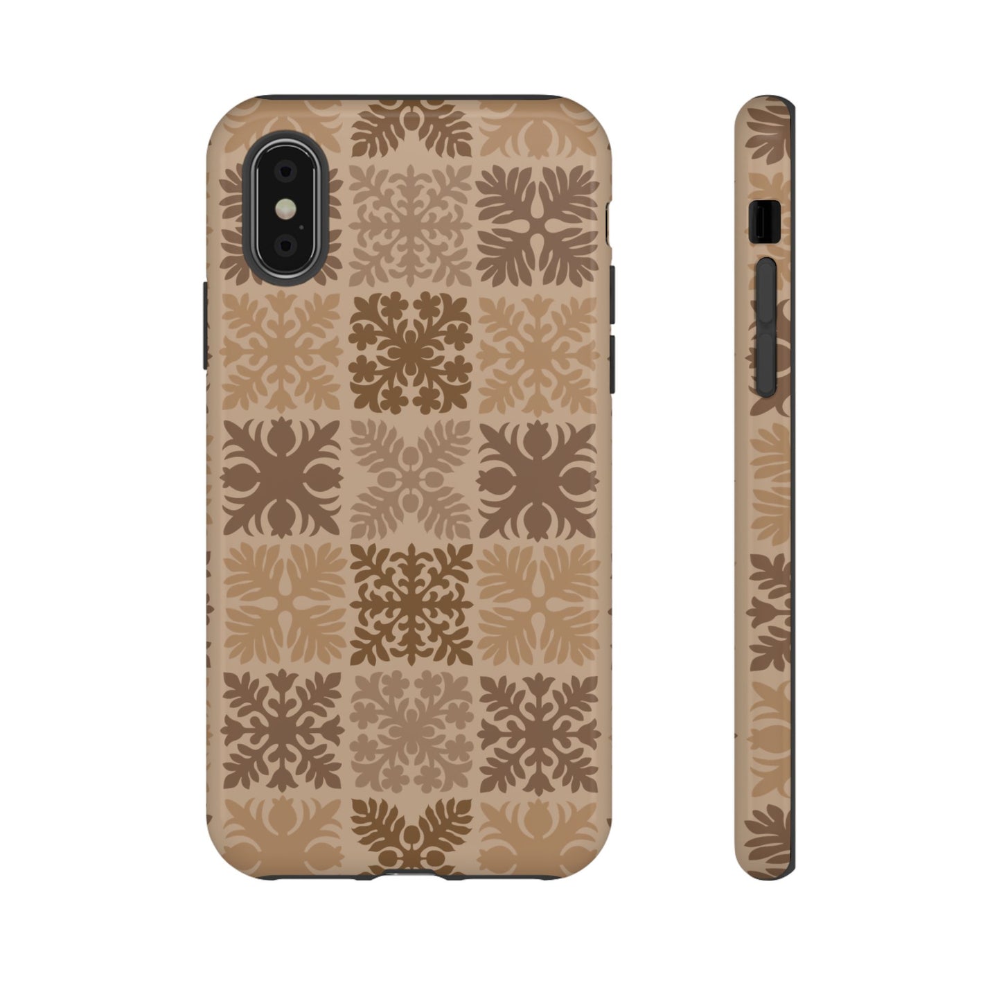 Light Brown Hawaiian Quilt Standard