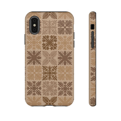 Light Brown Hawaiian Quilt Standard