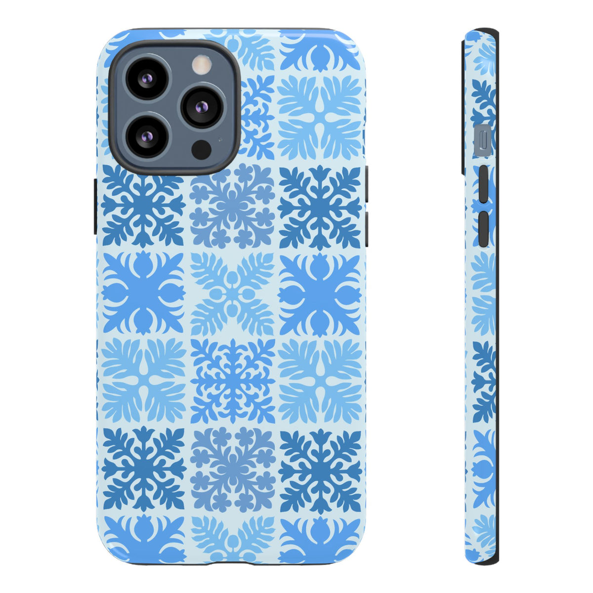 Light Blue Hawaiian Quilt Standard