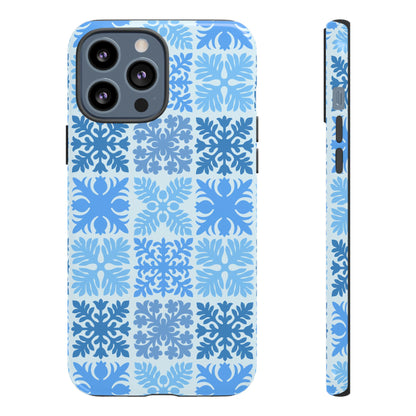 Light Blue Hawaiian Quilt Standard